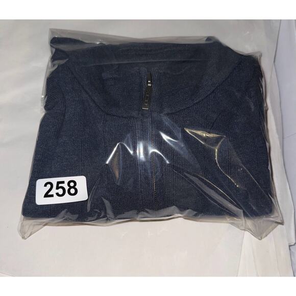 Columbia XCO Men’s XL Blue 1/4 Zip Pullover Sweater Cotton Blend Textured - Picture 7 of 7